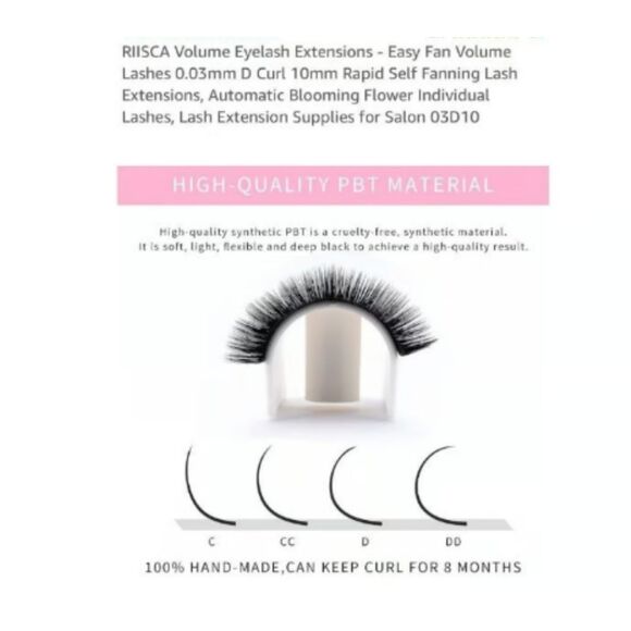 Eyelash Extension Set - Rapid Volume Lash Extensions - Picture 8 of 8